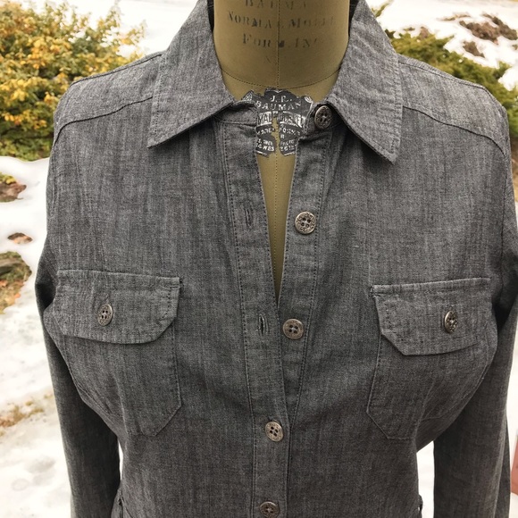 Grey Chambray Dress - Picture 2 of 6